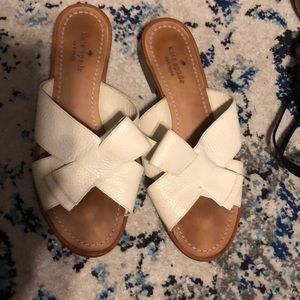 Kate spade leather bow sandals size 9